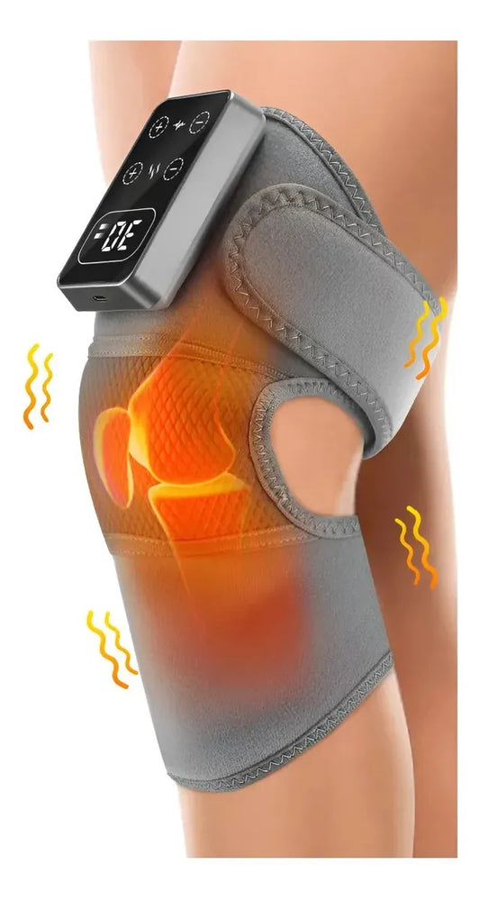 Rodillera Terapéutica Pro: Calor Infrarrojo y Masaje Ajustable